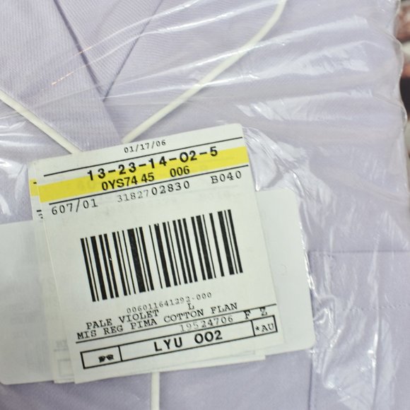 Vintage NOS LL Bean Large Pale Violet Pajama Set Cotton - Picture 8 of 10